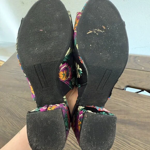 Christian Siriano Floral Brocade Mules – Size 5 - Picture 2 of 5